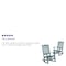 Flash Furniture Winston All-Weather Rocking Chair in Teal Faux Wood, PK2 2-JJ-C14703-TL-GG - alternate 3
